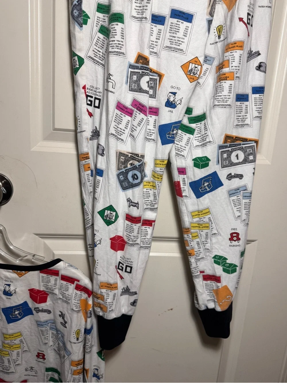 Bed Head Pajamas let’s play Monopoly Organic Size M